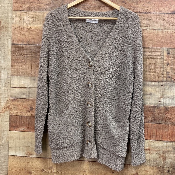 Malt Mocha Popcorn Cardigan NEW Ultra Soft - Picture 4 of 5